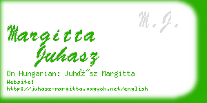 margitta juhasz business card